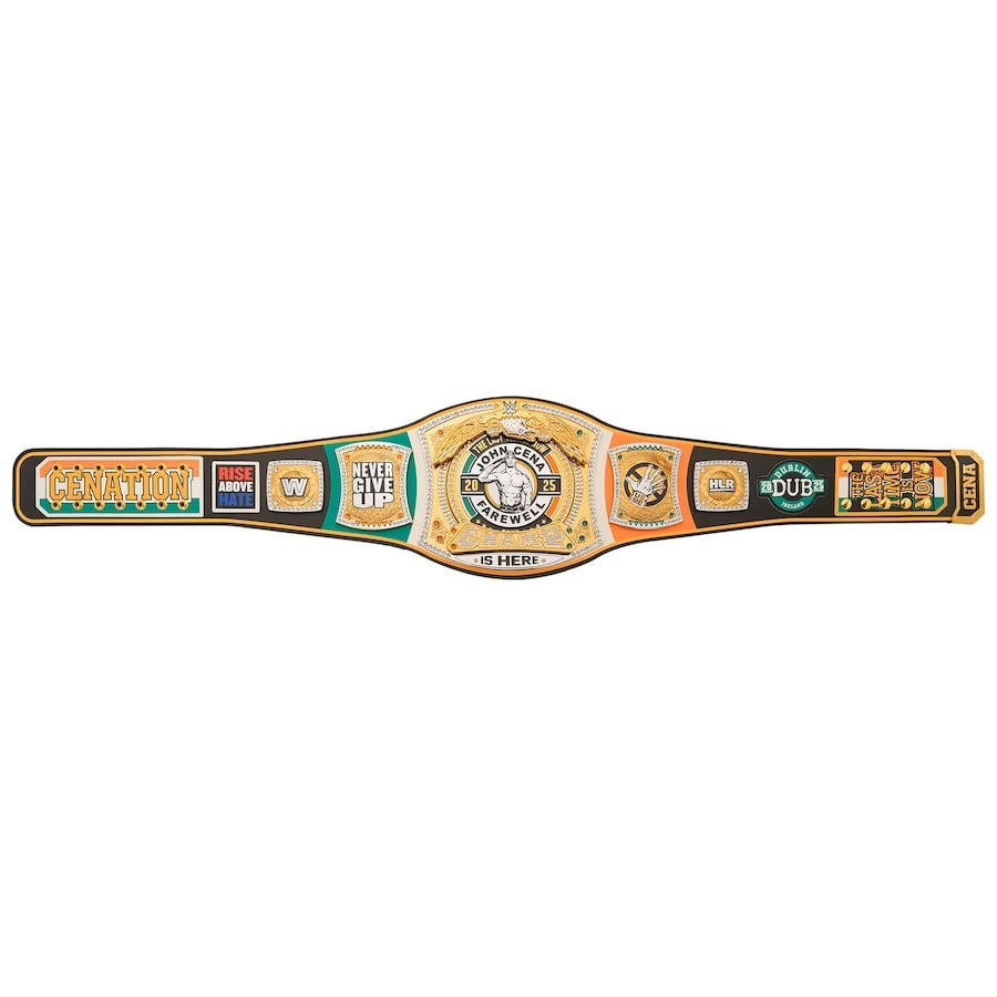 WWE John Cena Farewell 2025 Dublin Spinner Championship Replica Title Belt