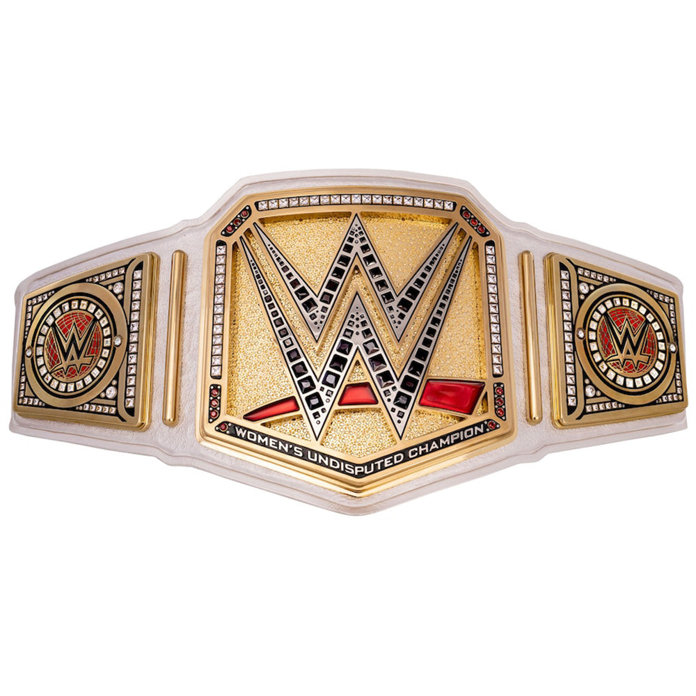 WWE women’s undisputed title belt for sale with gold plating and detailed design from Championship Belts Online