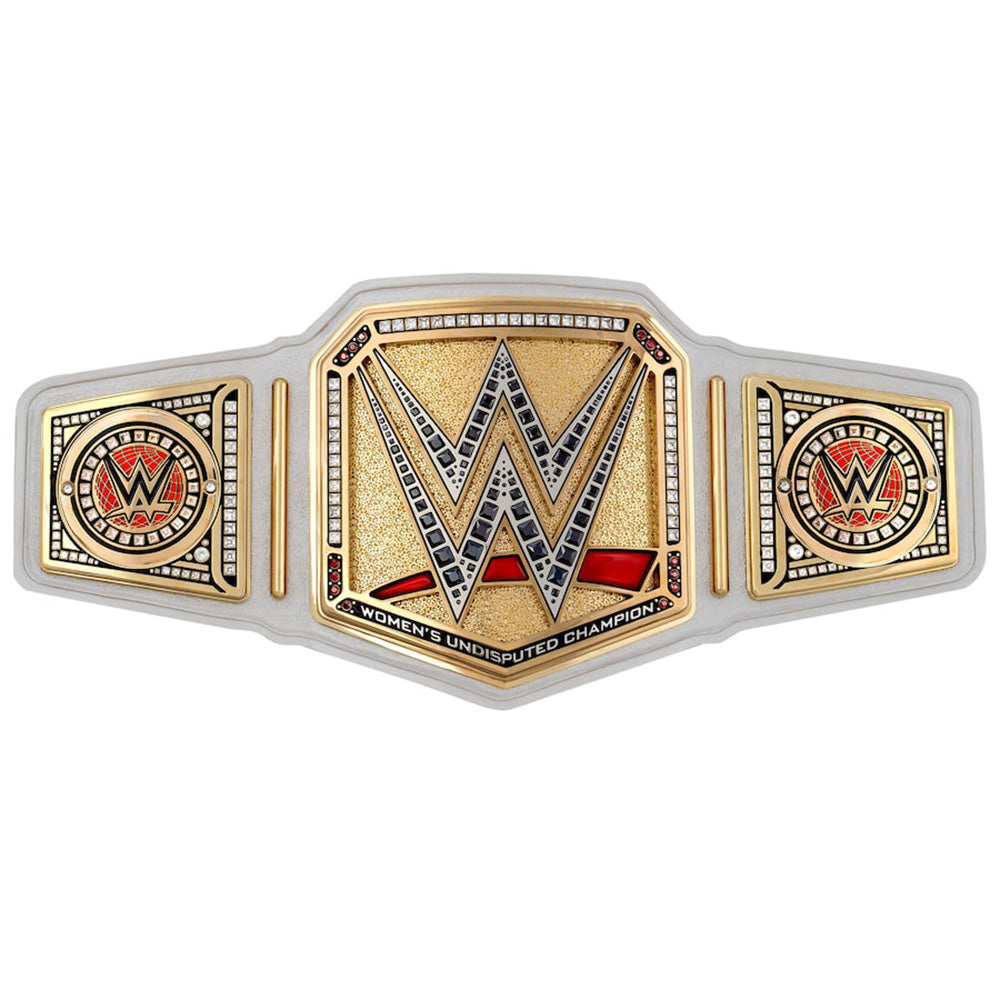 WWE women’s undisputed title belt for sale with gold and silver detailing from Championship Belts Online