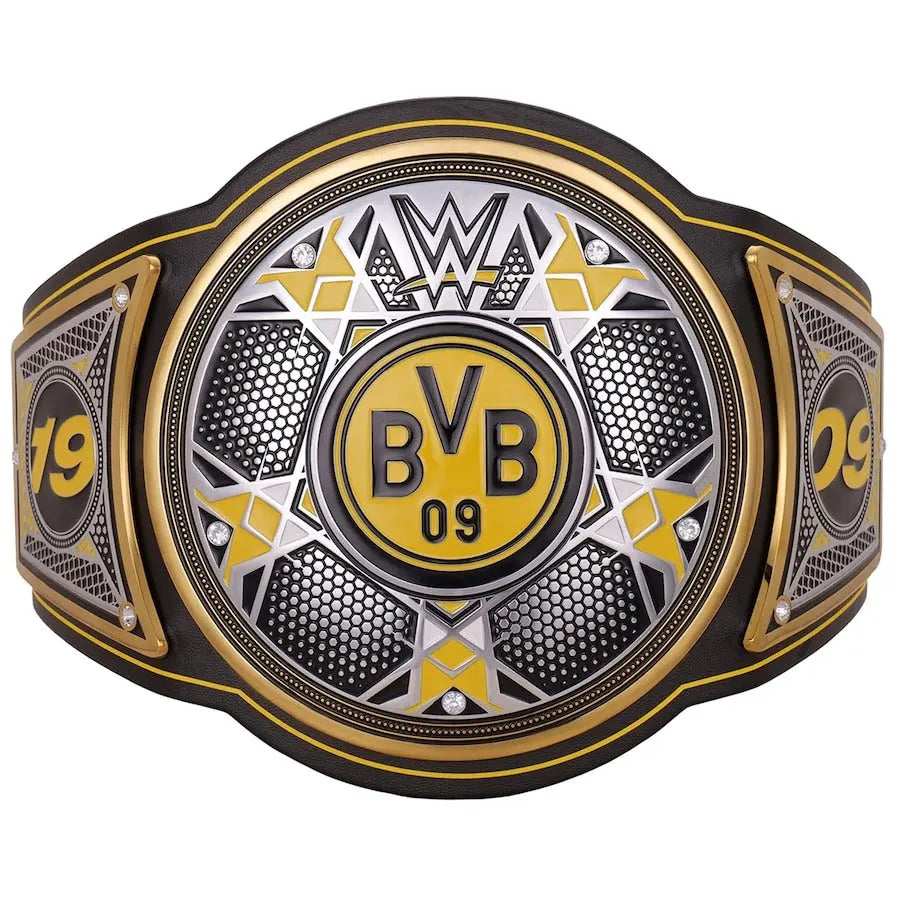 WWE x Borussia Dortmund Legacy Champion Belt - Premium Replica | Championship Belts Online Championship Belts Online