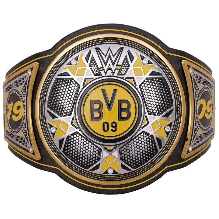 WWE x Borussia Dortmund Legacy Champion Belt - Premium Replica | Championship Belts Online Championship Belts Online
