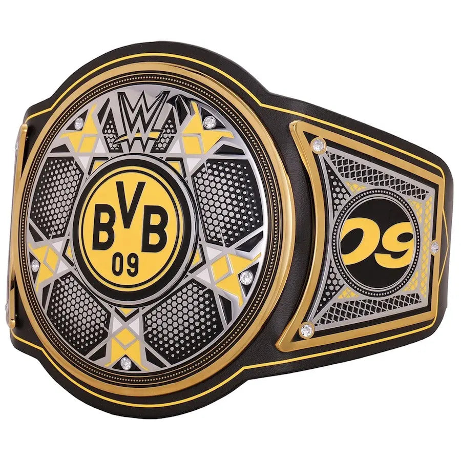 WWE x Borussia Dortmund Legacy Champion Belt - Premium Replica | Championship Belts Online Championship Belts Online