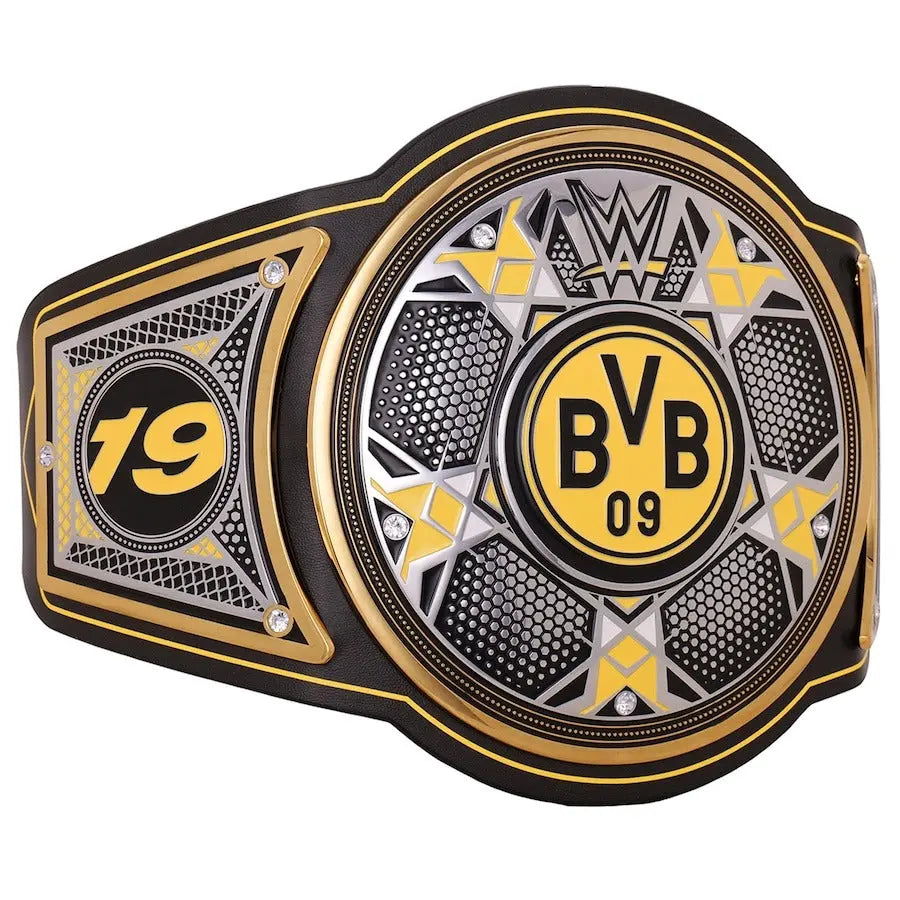 WWE x Borussia Dortmund Legacy Champion Belt - Premium Replica | Championship Belts Online Championship Belts Online